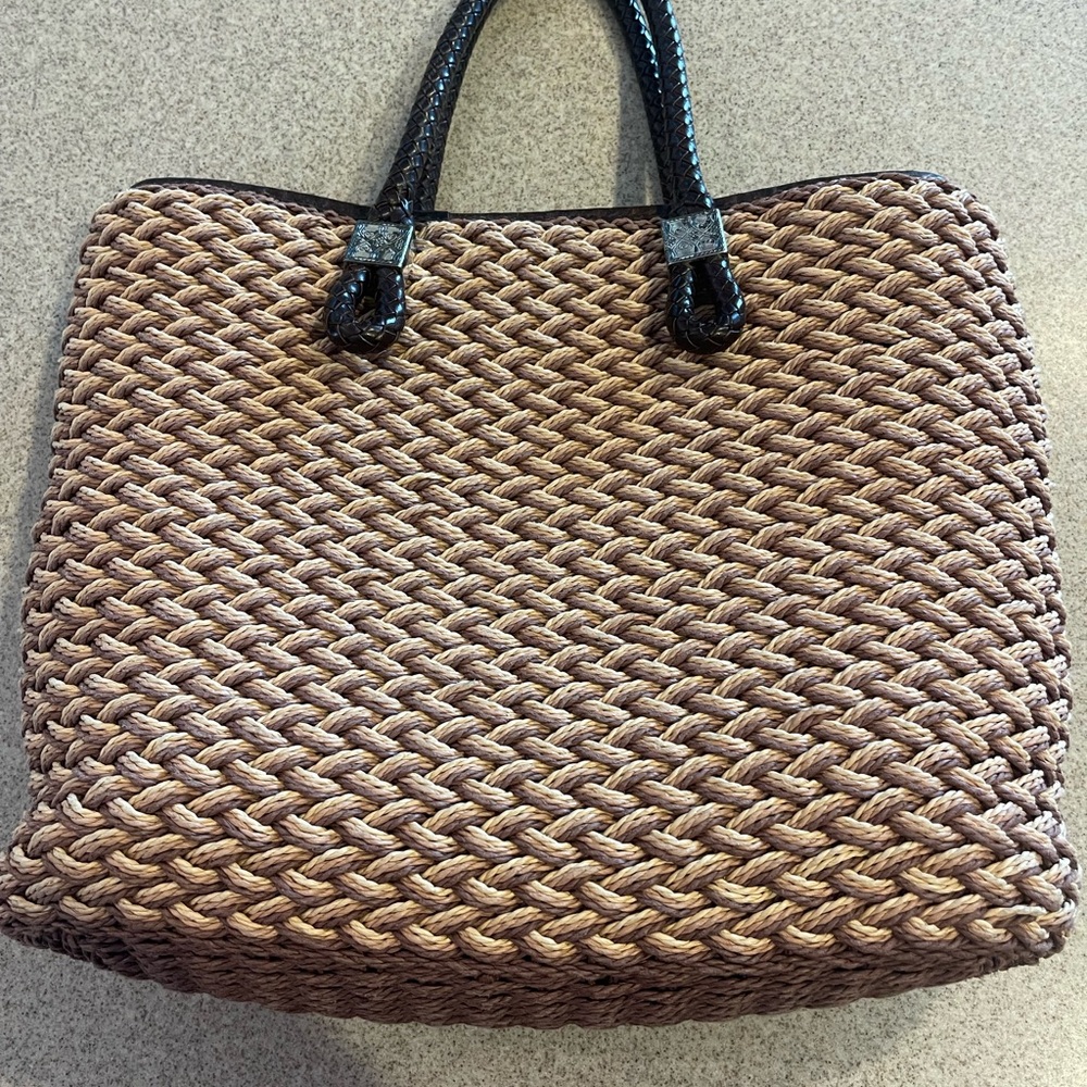 Brighton bag with Red and Brown Paisley interior - Picture 2 of 11